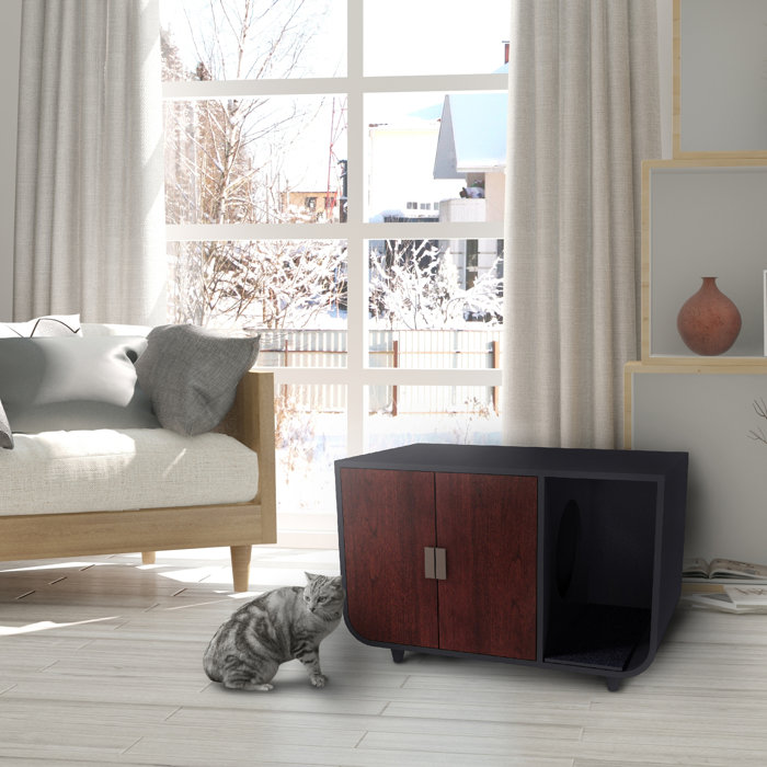 Teamson Pets Dyad Litter Box Enclosure & Reviews Wayfair